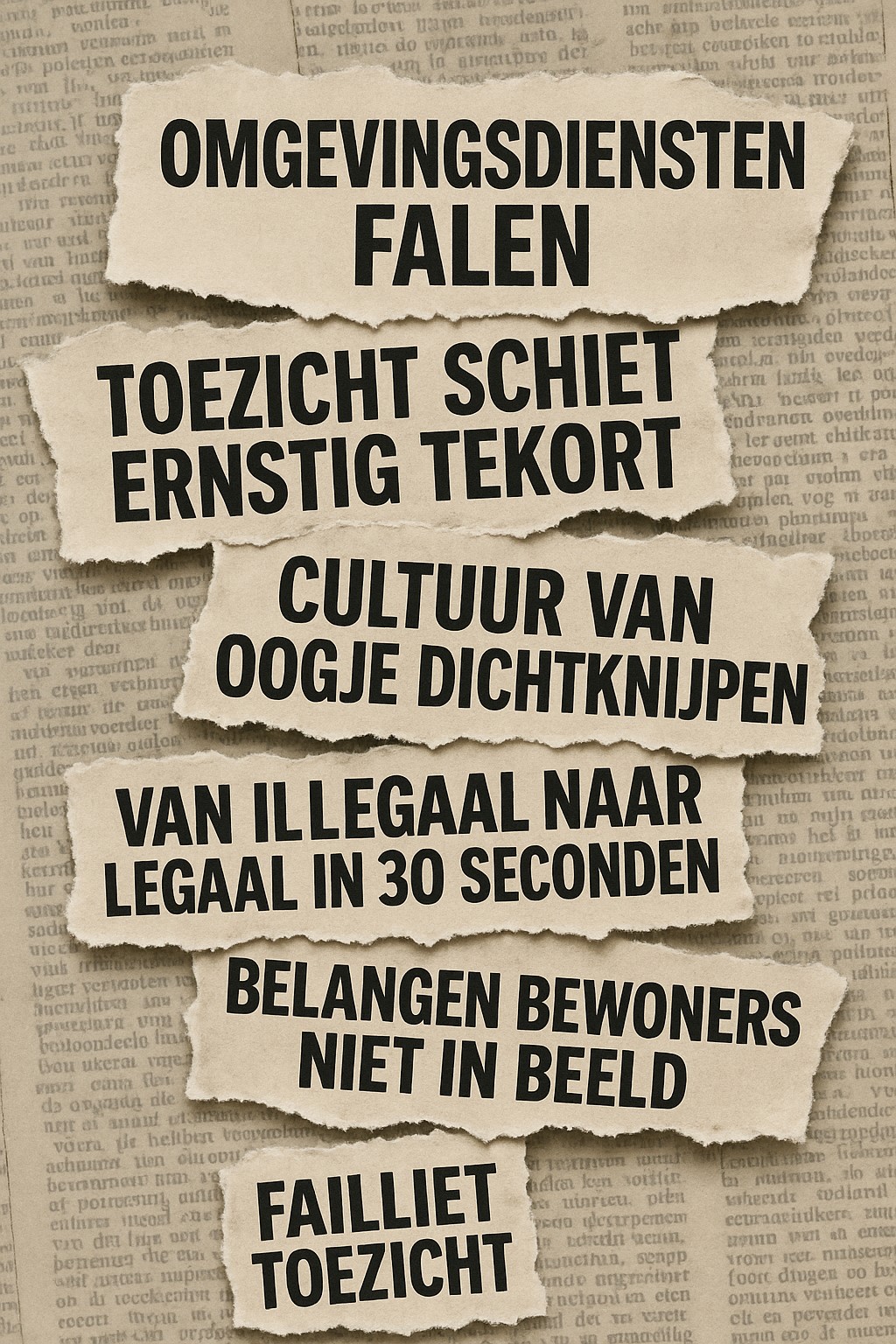 Wie beschermt de burger en het leefmilieu, als de omgevingsdiensten falen?