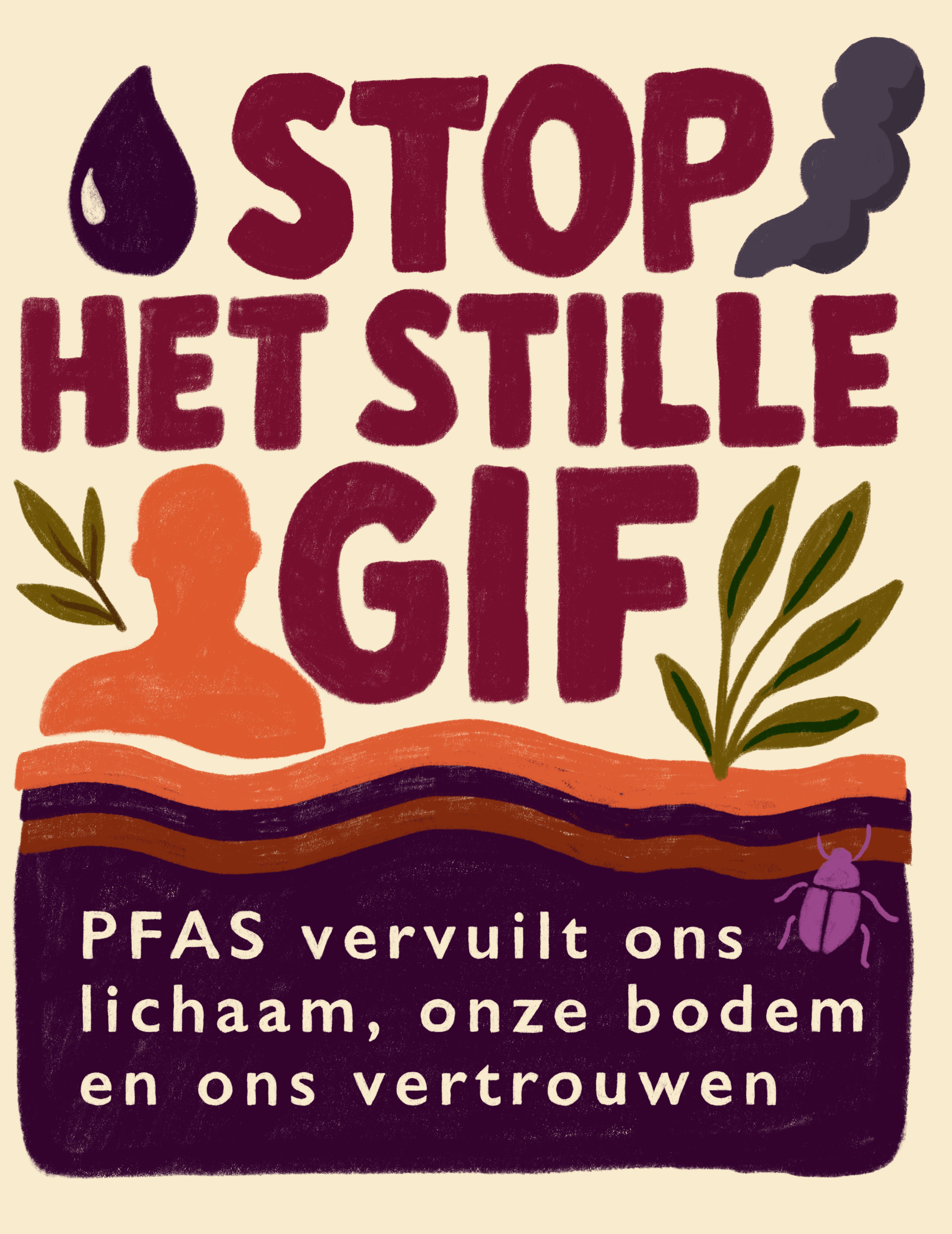Stop het stille gif PFAS vervuilt ons lichaam, onze bodem en ons vertrouwen.